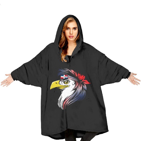 Dominican Republic Blanket Hoodies