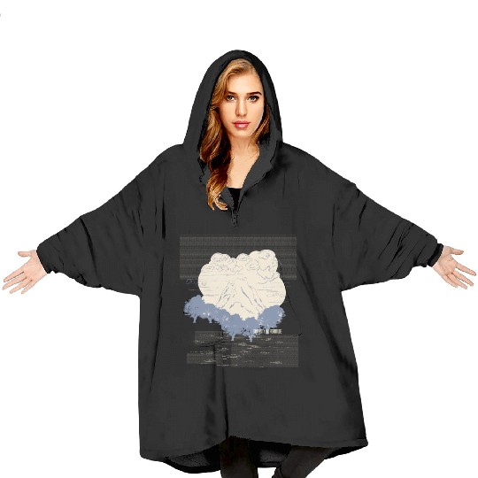 Ying And Yang Peace Of Mind Yoga Sayings Blanket Hoodies