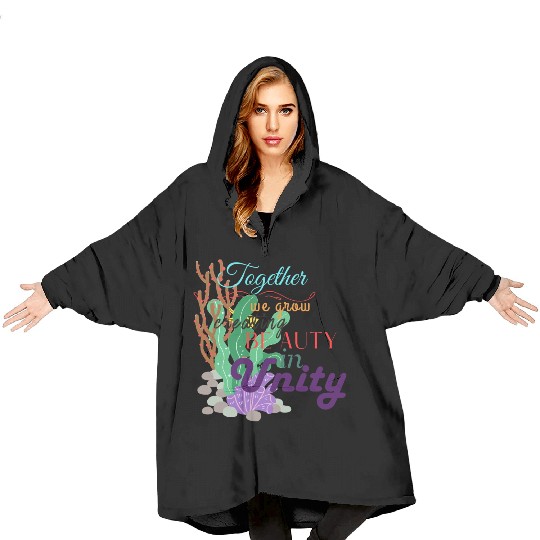 Unified Coral Canvas Blanket Hoodies