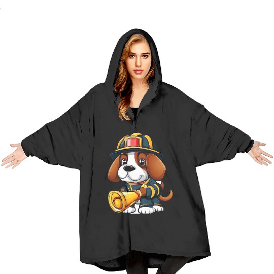 Beagle Puppy - Cooper Blanket Hoodies