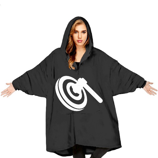 Axe Throwing Bullseye Target Hatchet Tomahawk Blanket Hoodies