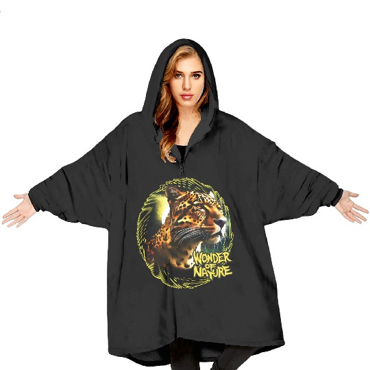 Moonlit Jaguar Blanket Hoodies