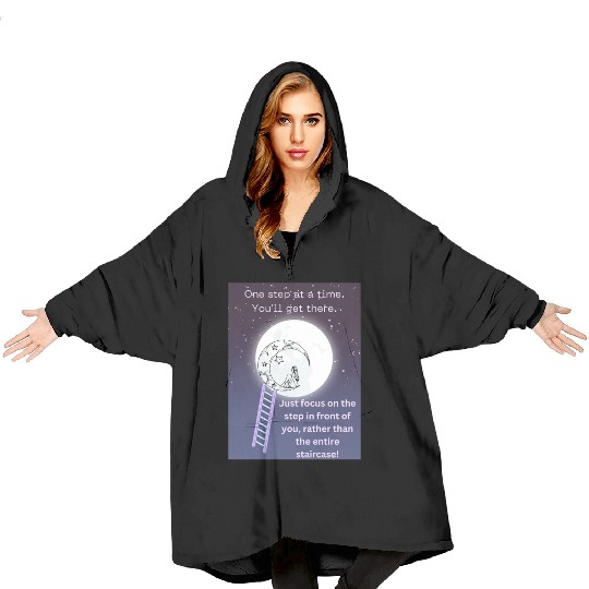 Full Moon Inspirational Quote Poster Blanket Hoodies