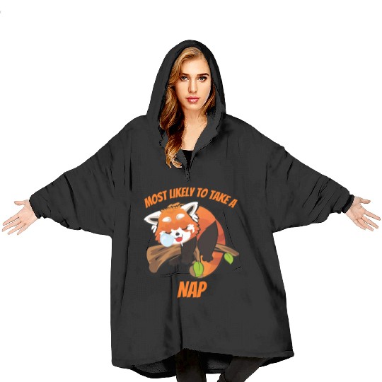 Most Likely To Take A Nap Blanket Hoodies