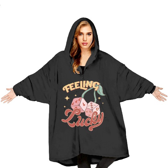 Feeling Lucky Tic Tac Toe Love Game Valentine Gift Blanket Hoodies