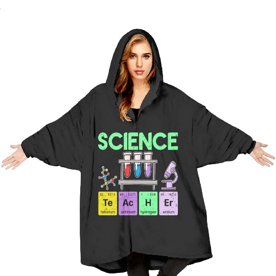 Science Teacher Periodic Table Elements Chemistry Blanket Hoodies