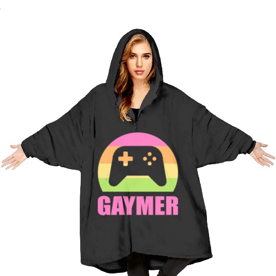 Gaymer Gamer And Nerd Gift Blanket Hoodies