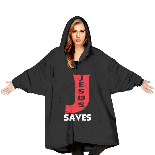 Jesus Saves Love Jesus Christian Christmas Blanket Hoodies