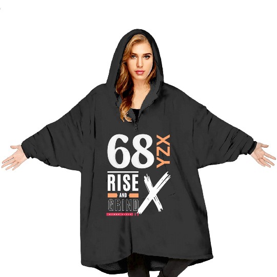 Rise and grind urban style Blanket Hoodies