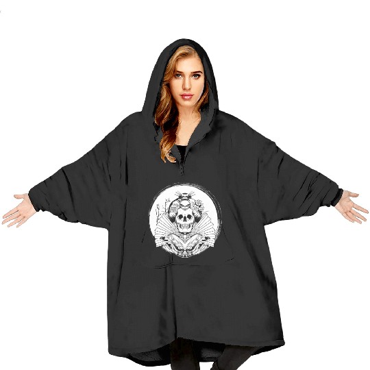Geisha Skull Blanket Hoodies