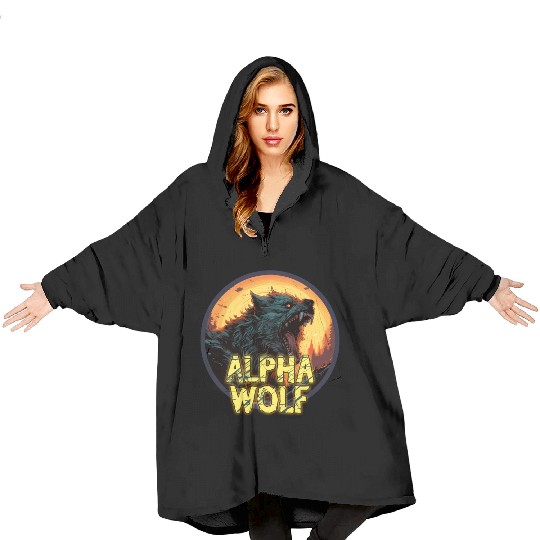 Alpha Wolf Blanket Hoodies