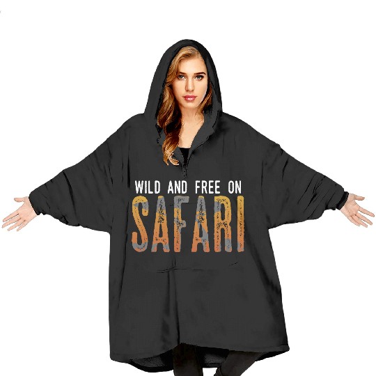 Safari Love Wild Freedom Exploration Lion Leopard Blanket Hoodies