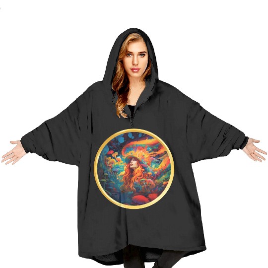 Lady Wizard Blanket Hoodies
