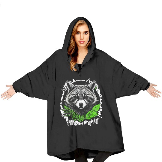 Raccoon Vibes Blanket Hoodies