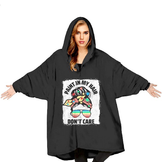 Art Teacher Women Blanket Hoodies