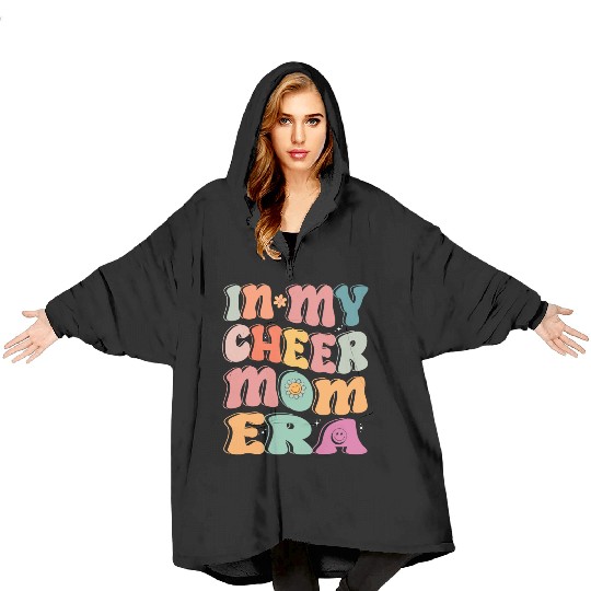 In My Cheer Mom Era Tie Dye Cheerleading Sport Mom Blanket Hoodies