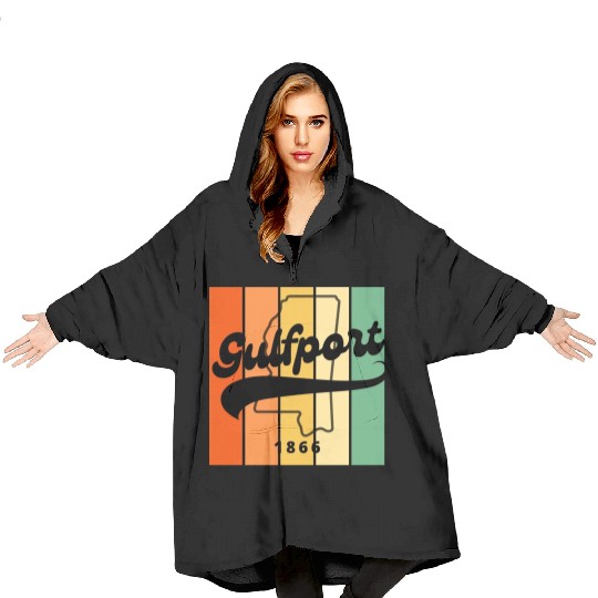 Gulfport Mississippi 1866 Blanket Hoodies