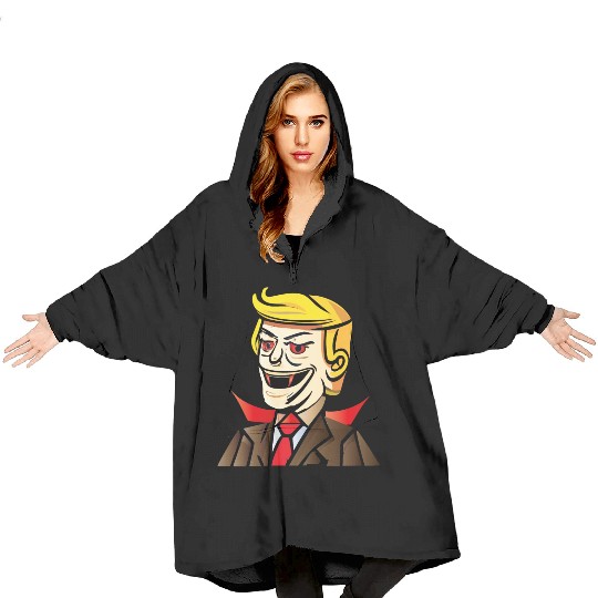 funny trump Blanket Hoodies