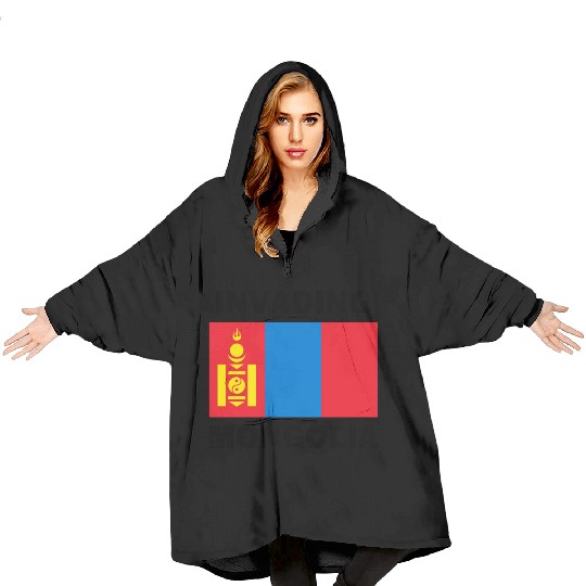 Invading Mongolia Blanket Hoodies