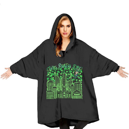 Saint Patrick's Day Milan Italy Blanket Hoodies
