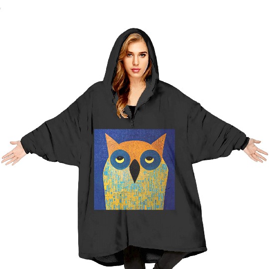 Mod Owl: Bored Owl Blanket Hoodies