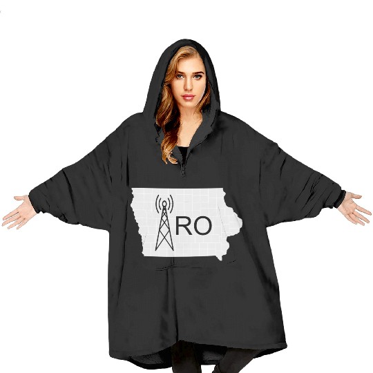 IRO Logo Grayscale Blanket Hoodies