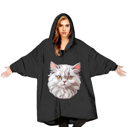 Persian Cat Blanket Hoodies