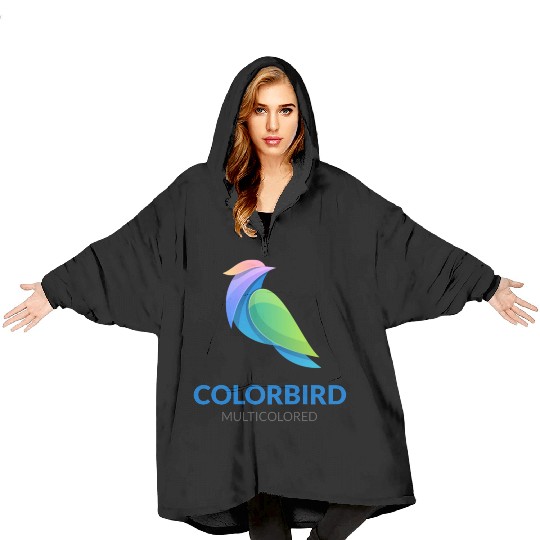 Colour bird Blanket Hoodies