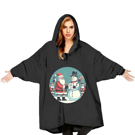 North Pole Alliance - Peace Treaty & Winter Unity Blanket Hoodies