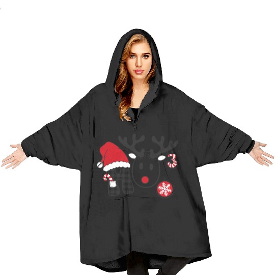 ugly christmas ho ho ho sweater Blanket Hoodies