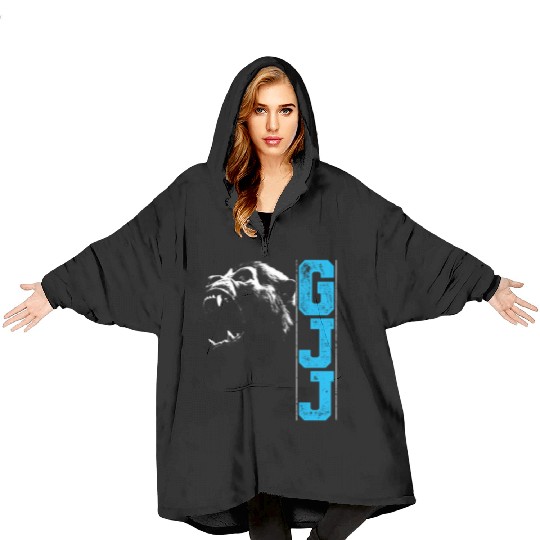 Guerilla Jiu Jitsu Gorilla Head Bjj Gift Blanket Hoodies