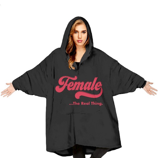 Female The Real Thing Blanket Hoodies