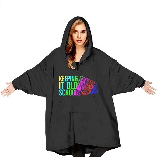 Music Blanket Hoodies, Keeping It Old School Stereo Retro