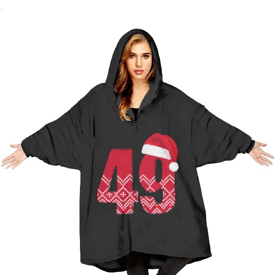 49 Birthday Years - Congratulations Forty Nine Blanket Hoodies