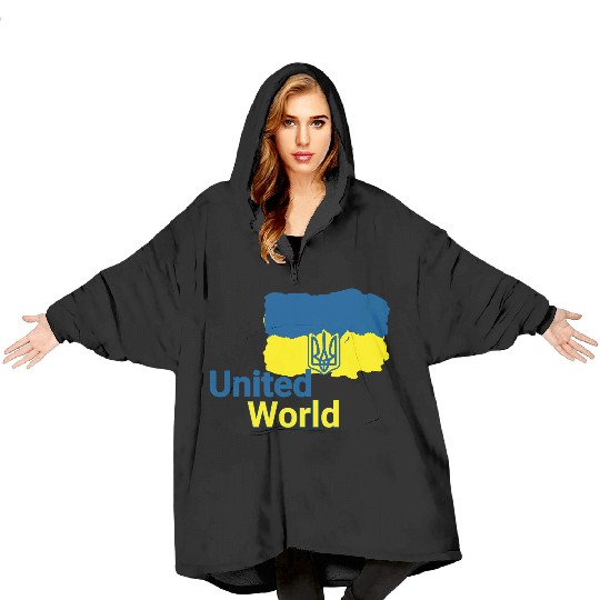 United World - Ukraine Blanket Hoodies