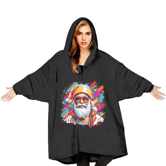 Y2K Santa Claus Blanket Hoodies