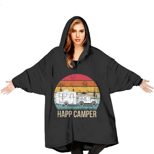 Happy Camper Blanket Hoodies