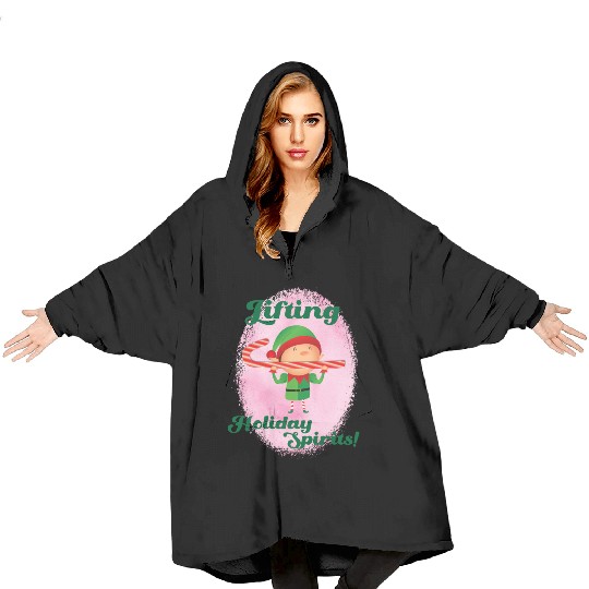 Elf Gym Lifting Blanket Hoodies - Christmas