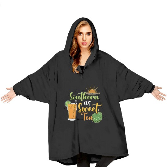 Sweet Tea Southern As Sweet Tea Southern Country Blanket Hoodies