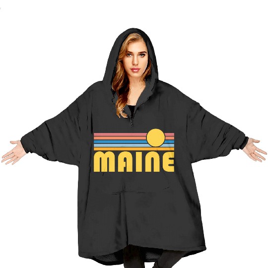 Maine Sunset Maine Blanket Hoodies