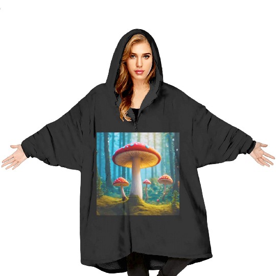 Mellow Mushroom Blanket Hoodies