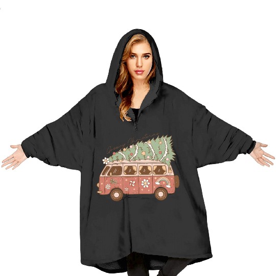 Groovy Christmas Blanket Hoodies