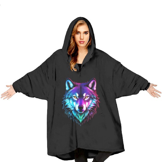 Alpha Wolf Blanket Hoodies