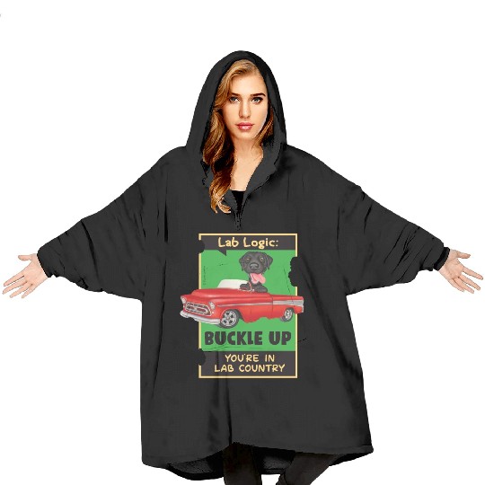 Black Lab Logic Blanket Hoodies