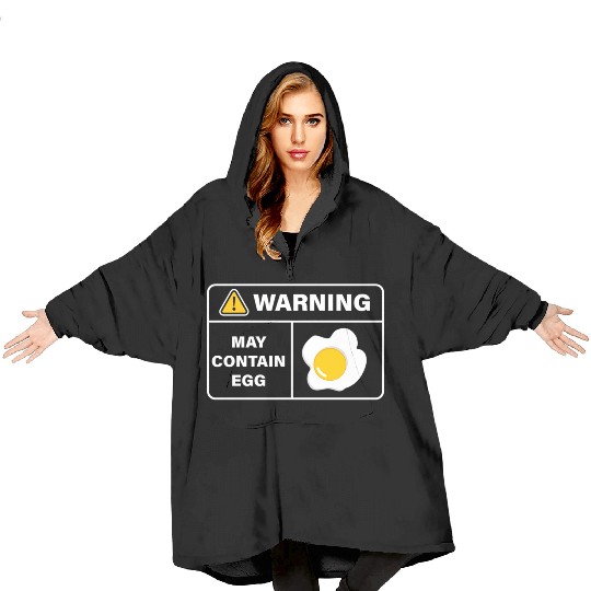 Fried Egg Lover Funny Foodie Blanket Hoodies