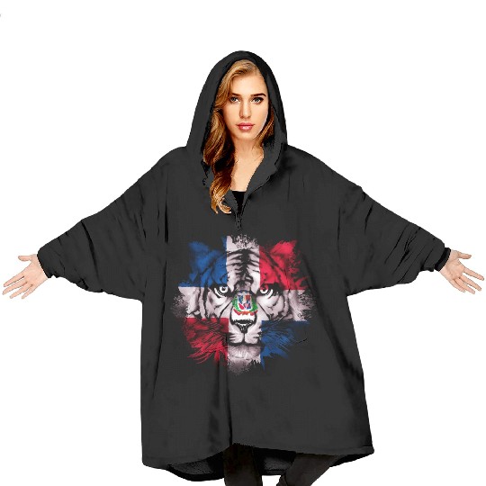 Dominican Republic Blanket Hoodies