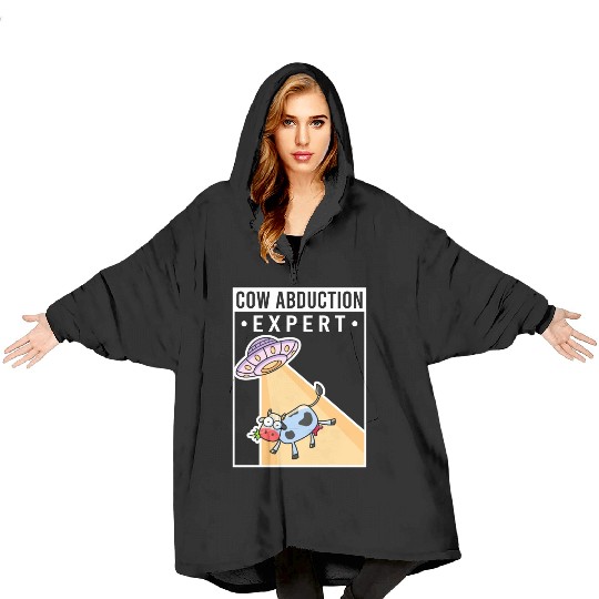 Alien, Aliens, UFO, UAP, Space Unknown Flight Blanket Hoodies