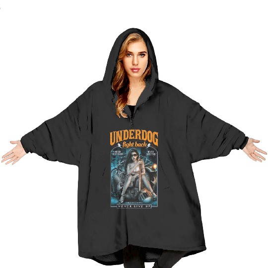 underdog fight back #2 Blanket Hoodies