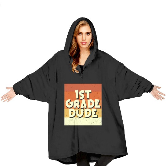 Kindergarten Teacher Funny Student 1st Graduation Blanket Hoodies