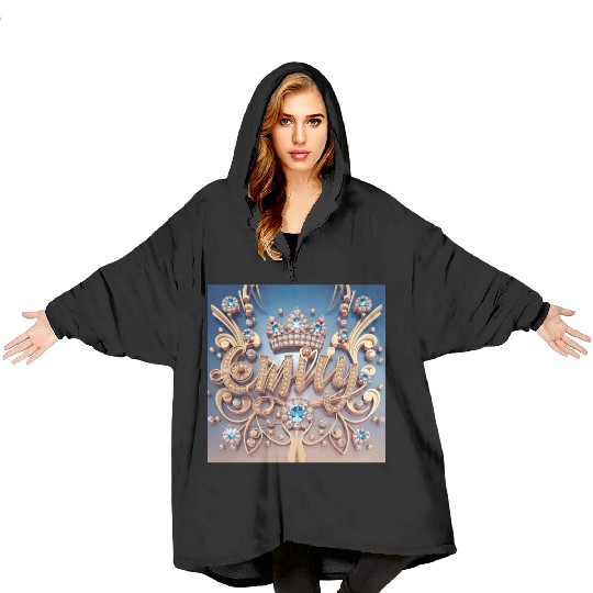 Emily With the crown Blanket Hoodies